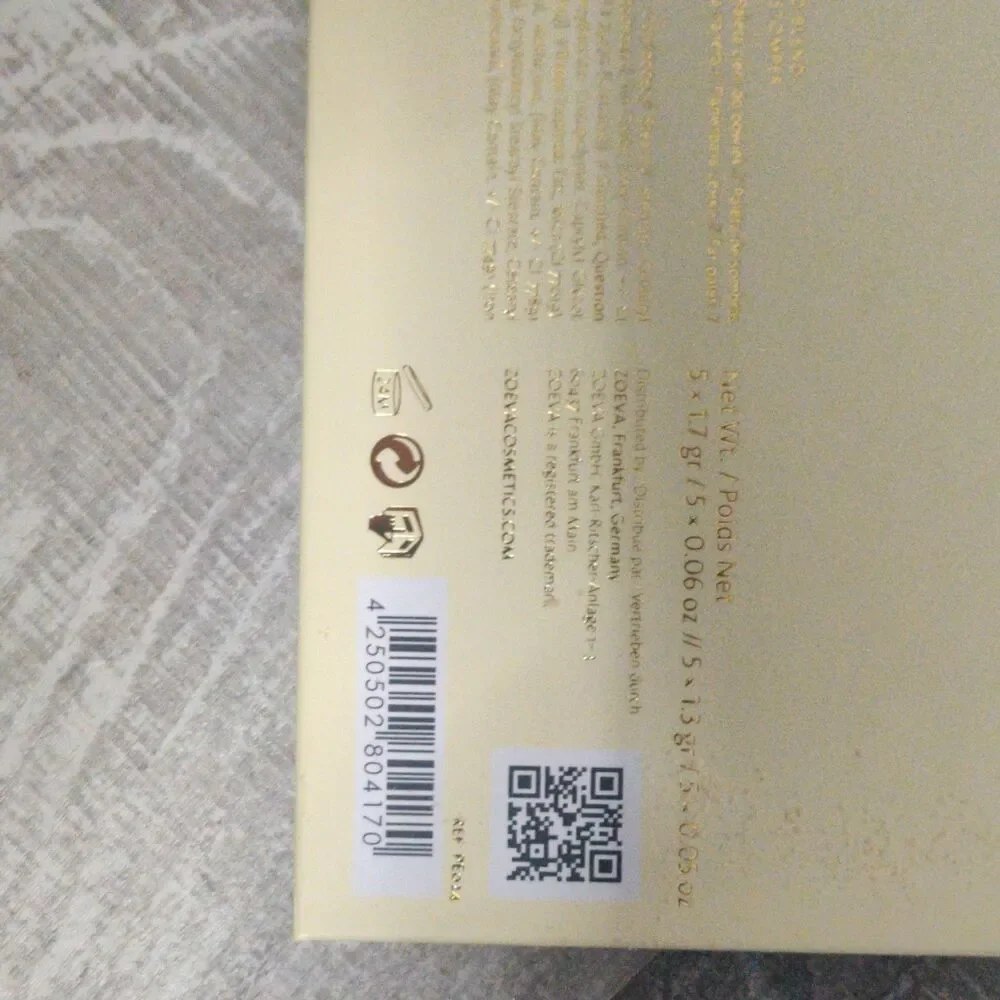 ZOEVA Blanc Fusion Eyeshadow Palette Pressed Powder Joy in a Box Conched Gold